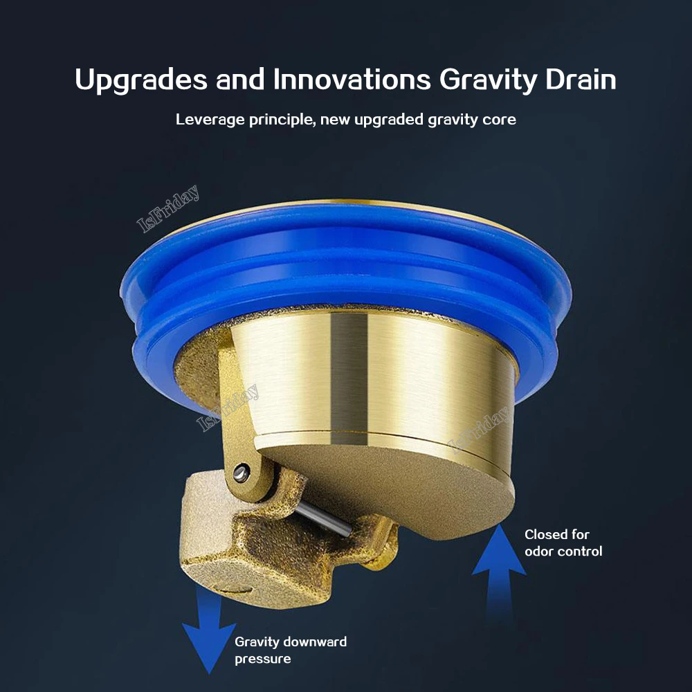 One Way Valve Shower Drainer Insect Prevention Colander Bath Shower Floor Strainer Seal Stopper Plug Anti Odor Sewer Drain Cover