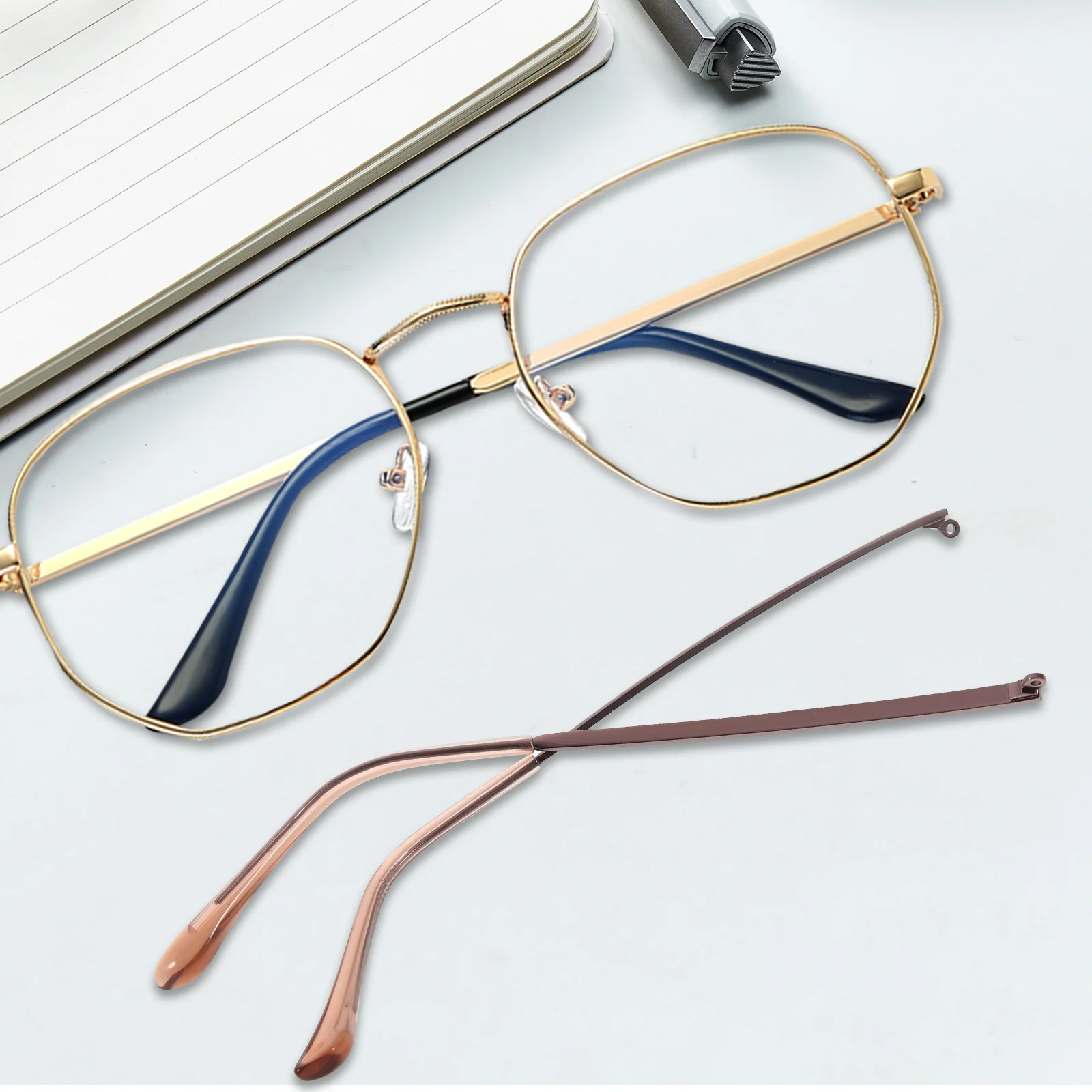 

1Pair Eyeglasses Replacement Temple Premium Metal Arm Legs for Glasses Repair Kit Secure Fit Lightweight Streamlined Design