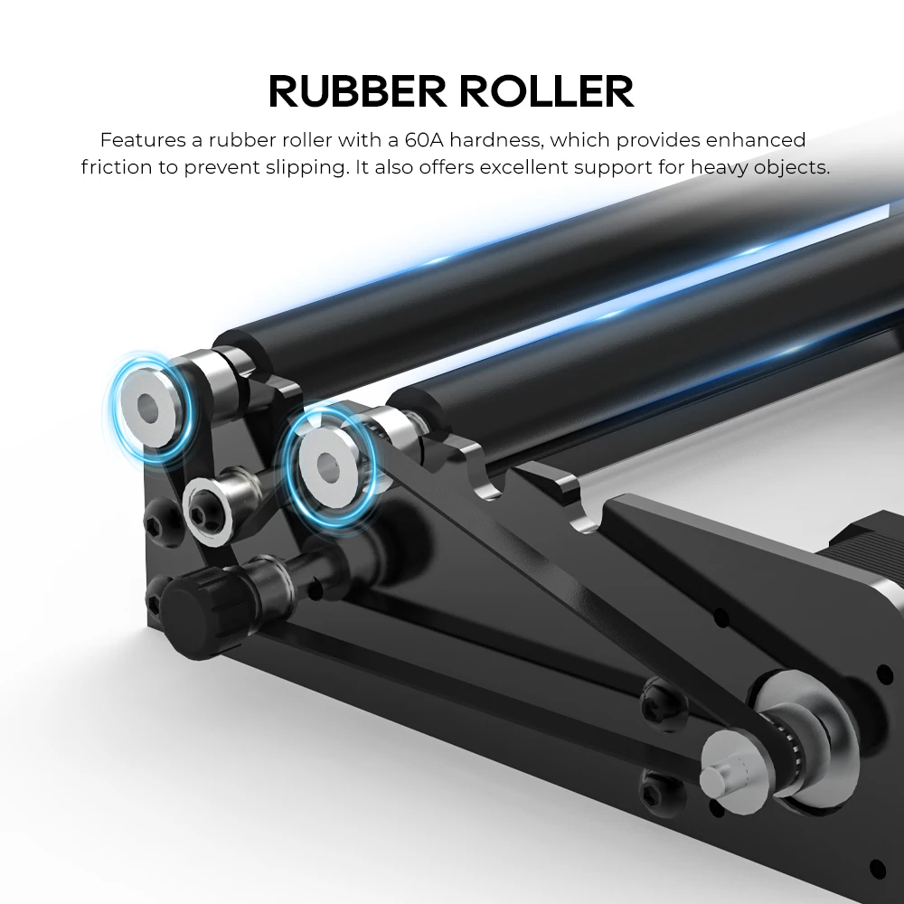 ELIDOR Drehmodul Drehwalze Für Lasergravur 4-138mm Zylindrisch Mit Y Achse 360° Grad Drehung Kompatibel Mit Lasergraviermaschinen – Detail 5