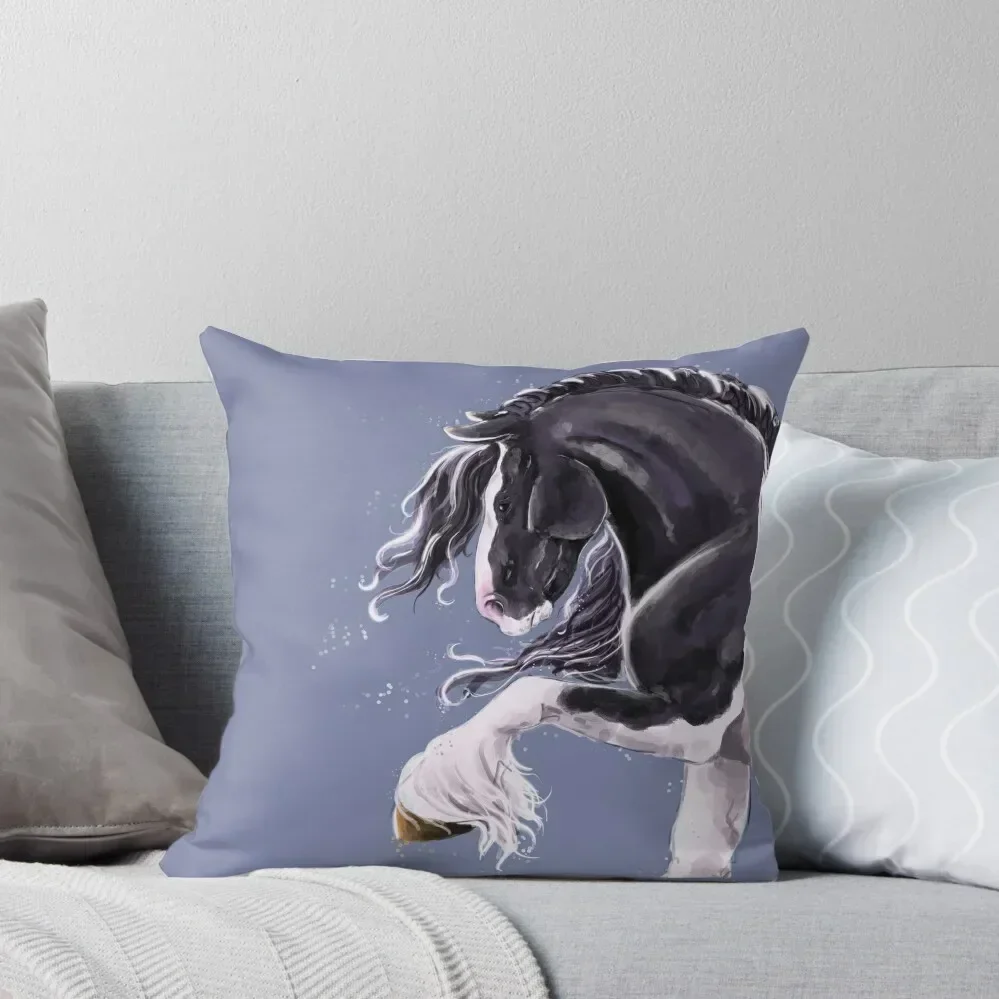

Gypsy cob horse Throw Pillow Decorative pillow case Decorative Pillow Covers For Sofa Luxury Room Decorative Cushions
