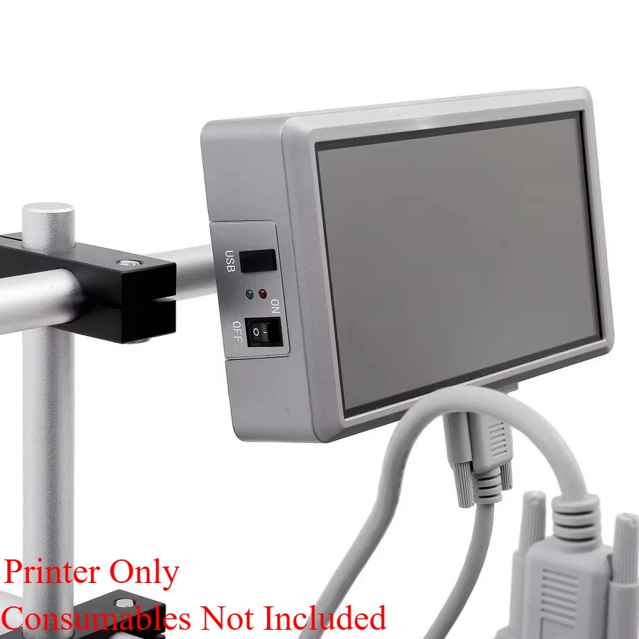 Industrial Thermal Inkjet Coding Printer 600DPI Fast Dry Ink For Barcode & Expiry Date Printing