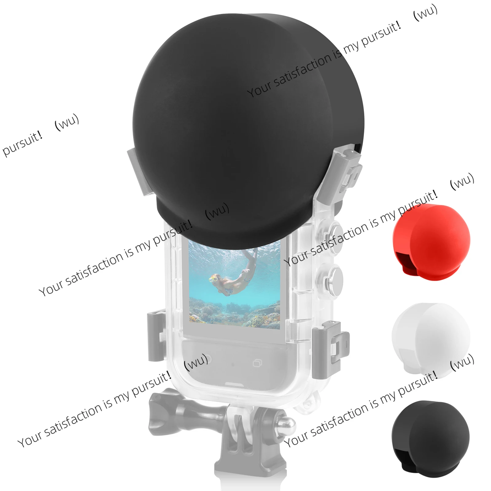 

Invisible Dive Case Lens Guard Silicone Protective Cover For Insta360 X5/X4/X3 Lens Cap Action Cameras Accessories