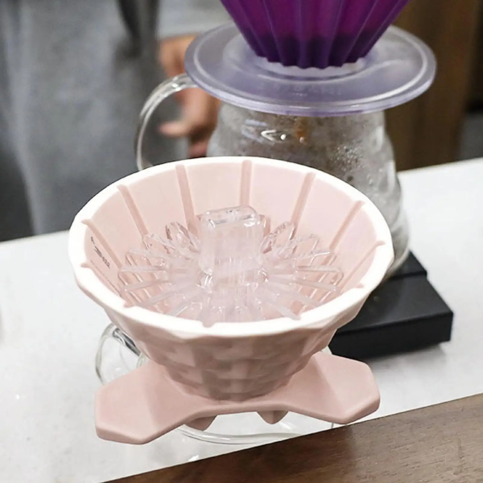 Coffee Filter Cone Shape Retainer Compact Paper Press Cup Assistant for Coffee Machine Accessories Home Use