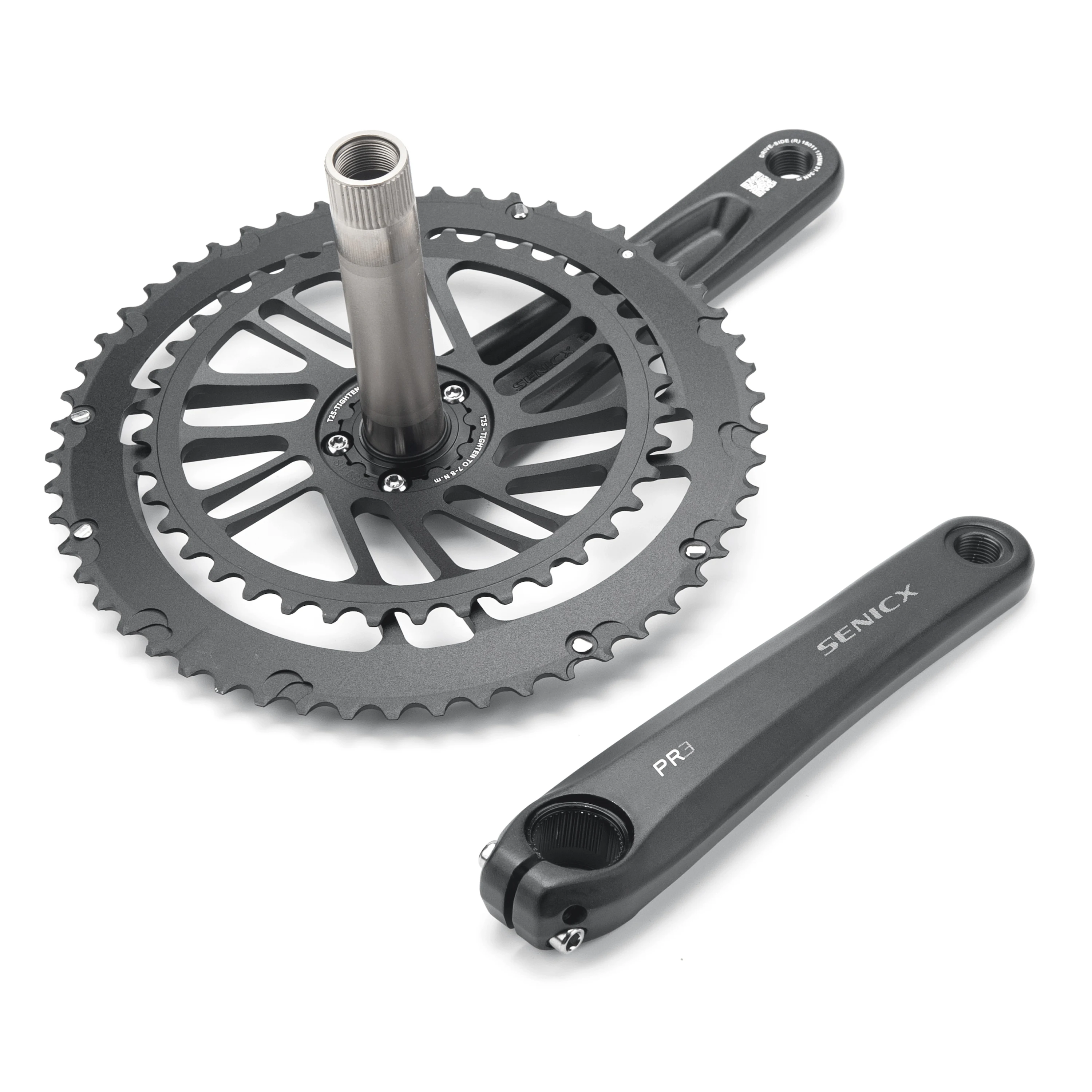 

Ultra-light Aluminum Alloy Bicycle Cassette Crankset Middle t SENICX PR3 Road Bike Conents Cycling Equipment Parts