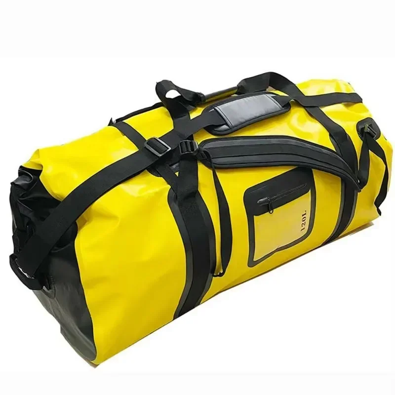 120L Bicycle Bag Outdoor waterproof  large capacity roof hiking  fishing bag Rear Rack Pannier Storage  Bag