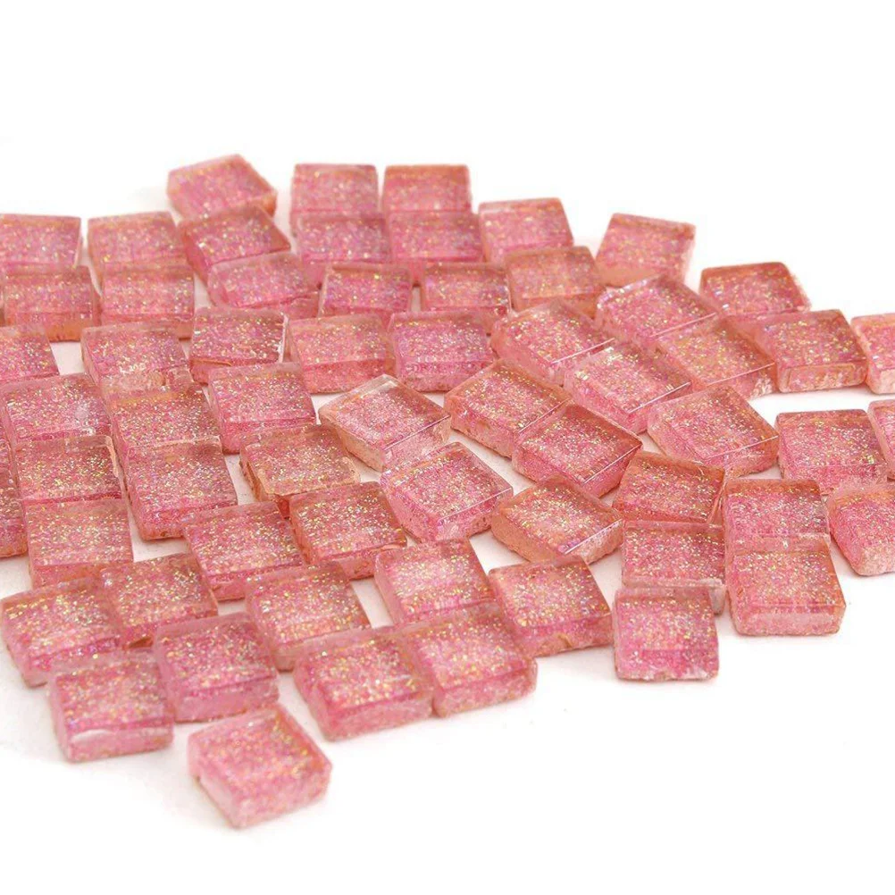 300 جرام كريستال زجاج ملون فسيفساء البلاط 1x1 سنتيمتر DIY بها بنفسك قطع مربعة للمنزل فنون الديكور الحرف مستلزمات صناعة المجوهرات