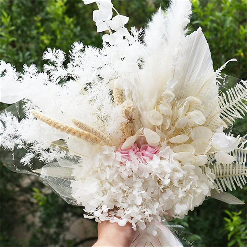 Bride Rose Bohe Holding Flower Bridal Bouquet Dried Flowers For Decorations Wedding Centerpieces Flower Decor Wedding Supplies