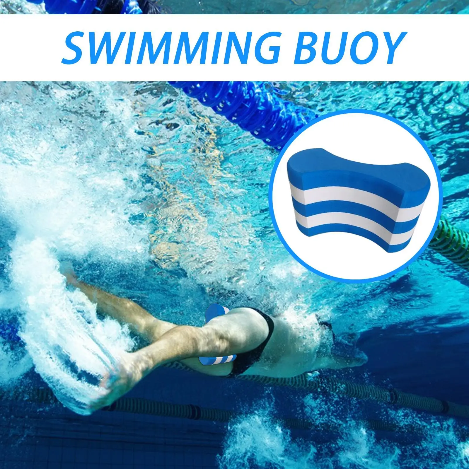 

Swim Pull Buoy EVA 5-Layer Pool Buoy Leg Float for Kids Portable Water Floats Safety Floating Aid for School Girls Boys Toddler