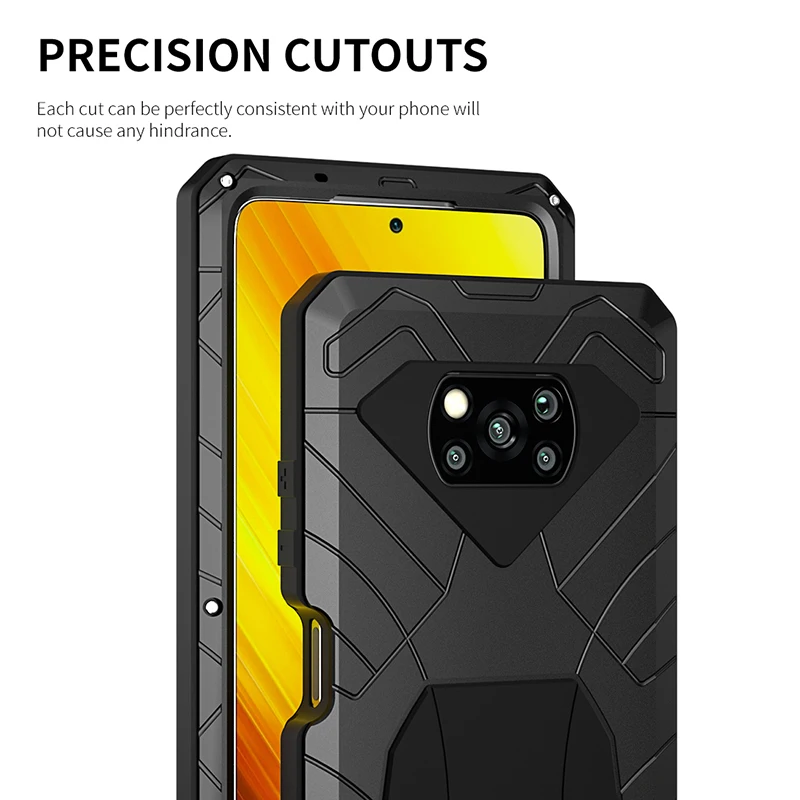 

Imatch Case For Xiaomi 11 Poco X3 Nfc Heavy Duty Protection Armor Shockproof Hard Aluminum Metal Mobile Phone Cases Note 10 Pro