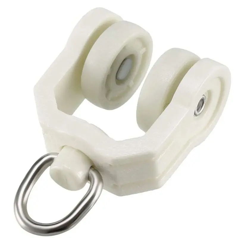 

TFORU-2X Ceiling Curtain Track Flexible Bendable Curtain Track Rollers Plastic Drapery Rail Sliding Glider For Shower Curtain