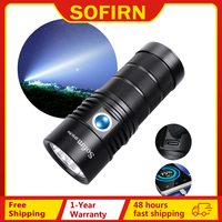 Sofirn SP36 Pro 8000lm Powerful LED Flashlight 4*SST40 USB C Rechargeable 18650 Torch