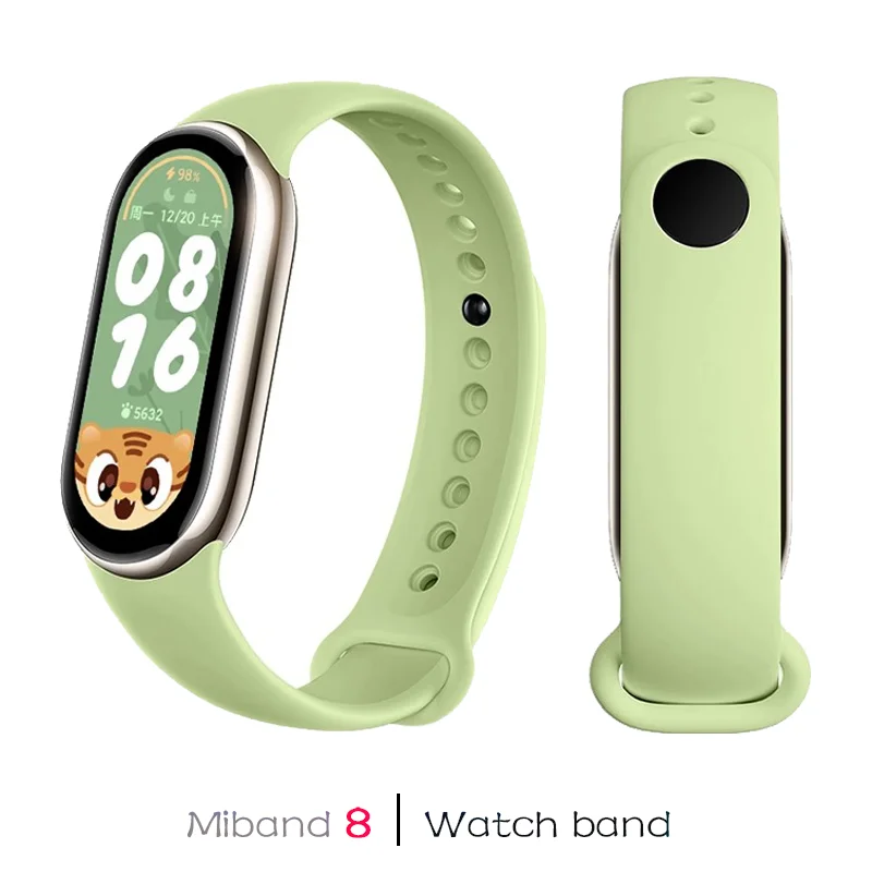 Силиконовый ремешок + чехол для Xiaomi Mi Band 8, 2 шт., сменный спортивный браслет miband8, умный браслет 8, водонепроницаемый чехол, аксессуары