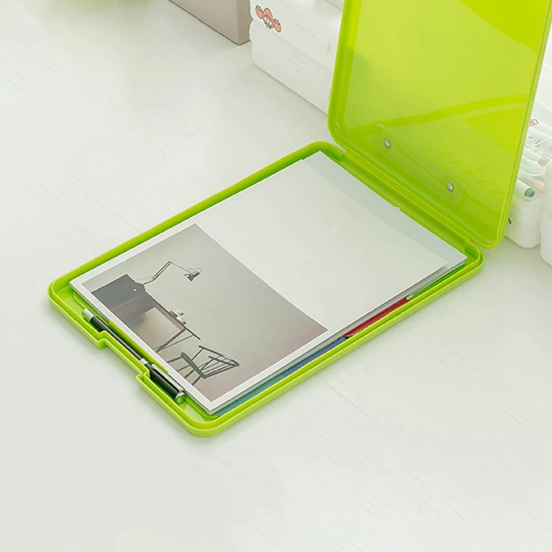 A4 tas File kertas uji penyimpanan kotak File multifungsi plastik alat tulis kantor