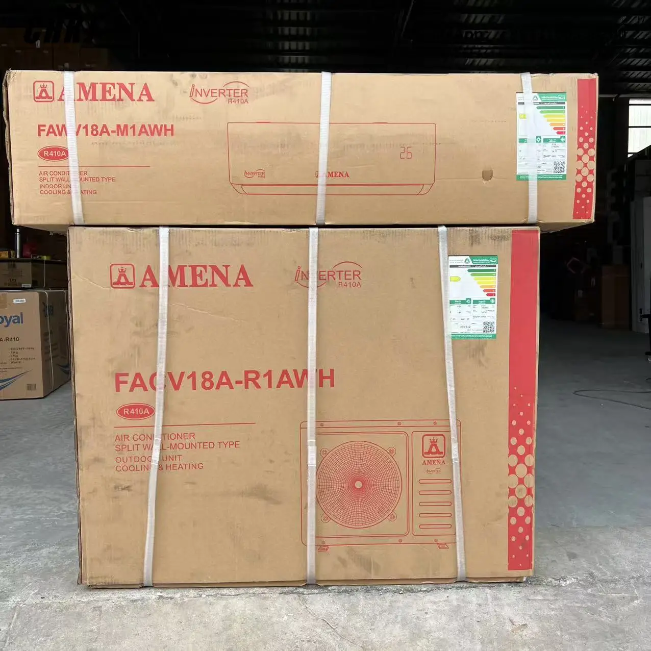CHKJ T3 Inverter air Conditioner AMENA KSA Leading Brand 18000btu TURBO Cool&heat 220v 50/60hz Golden Fin SASO Complied Tropical
