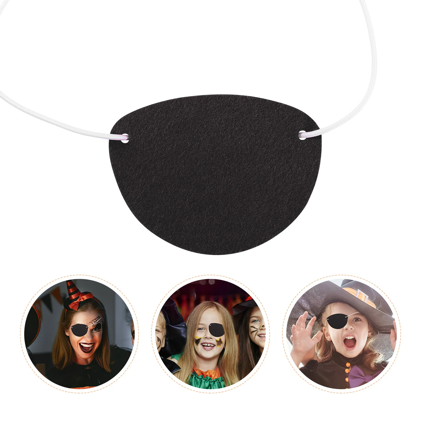 10 Uds parche en el ojo de pirata cómodo transpirable Halloween Cosplay recuerdo de fiesta decoración de mascarada recuerdos de fiesta de pirata