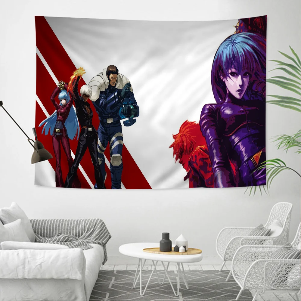 King of Fighters Printed Large Wall Tapestry Hanging Tarot Hippie Wall Rugs Dorm Art Home Decor