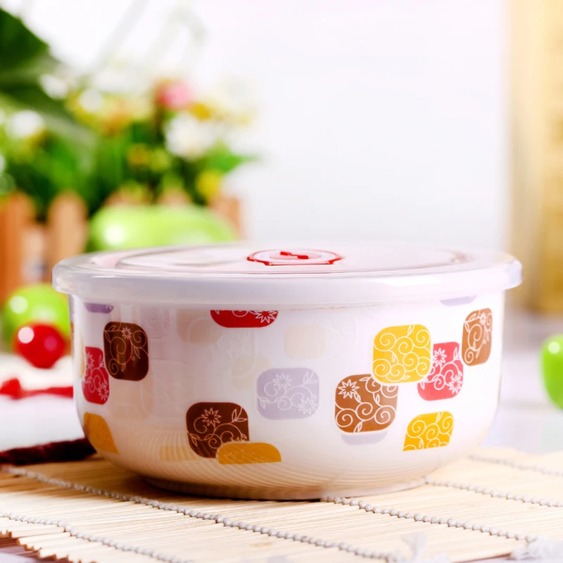 6 inch, bone china, ceramic rice bowl, lunch box for kids, food contain, for buffet and party dessert serving, microwave safe