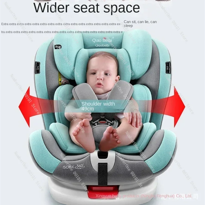 Children's Safety Seat for Car Baby Car 360 Degrees Rotating Simple Portable Chair 0 Years Old Universal