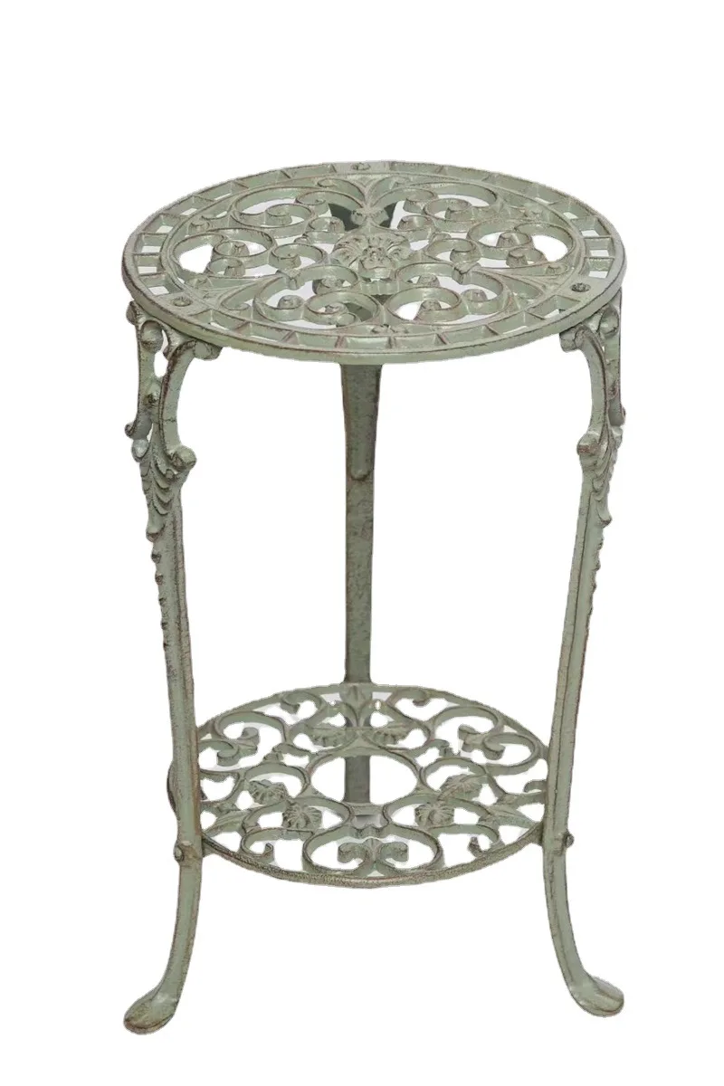 

Американская ретро кованая железная двухслойная чугунная подставка для цветов, табурет для цветов, старая подставка для цветочного горшка с укропом, подставка для горшков, подставка для растений во дворе