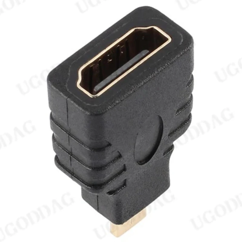 Micro HDMI-compatible to HDMI-compatible Adapter Gold-Plated 1.4 3D Extension Adapter 1080P Converter for HDTV Tablet Camera