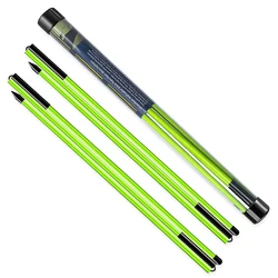 Caiton Green Golf Alignment Sticks 2 Sets - 48inch Alignment Practice Rods, Foldable for Easy Portability, Golf Training Aids