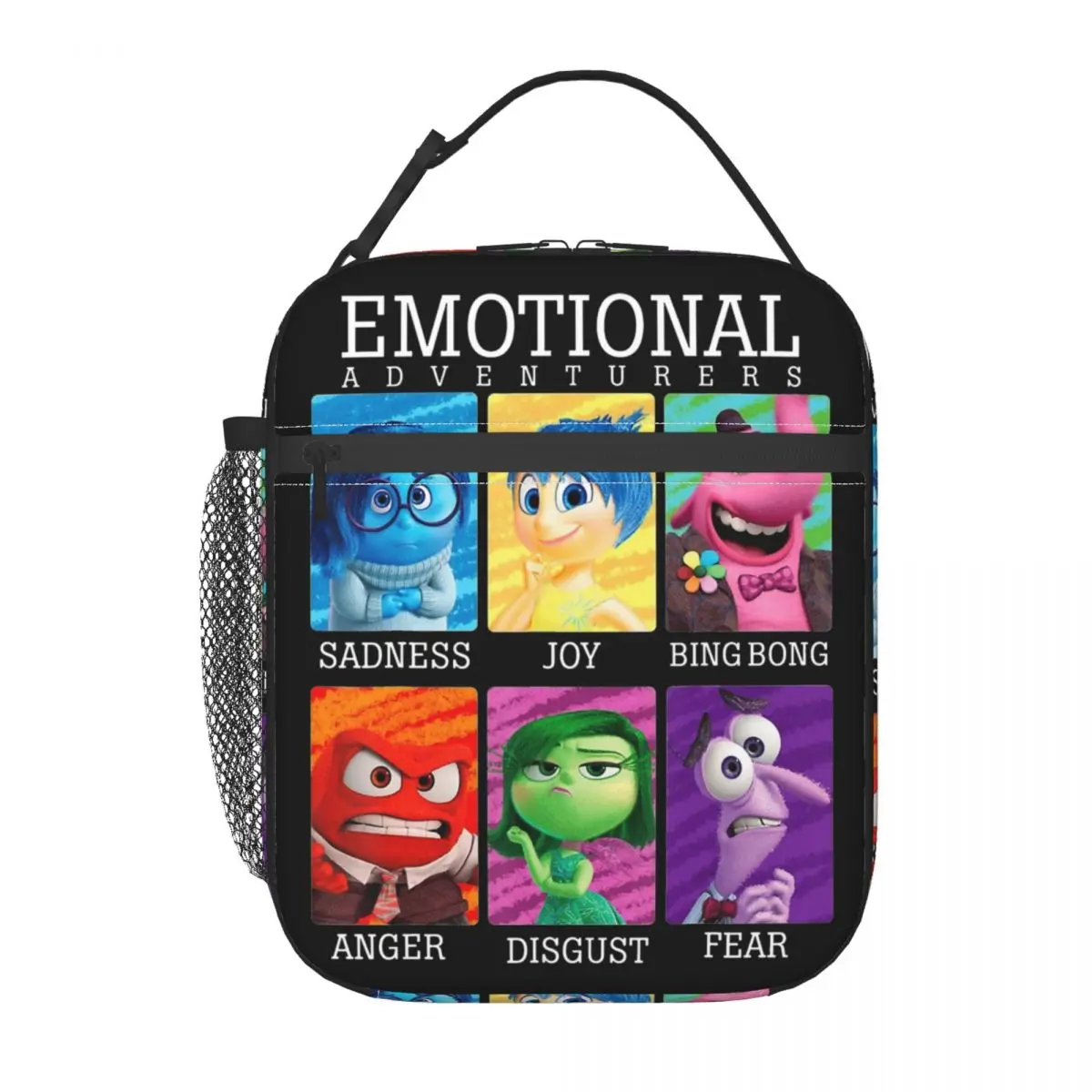 Lunch Box Inside Out 2 Cast Out Cartoon Anime Product Storage Food Box INS Trendy Cooler Thermal Lunch Box For School