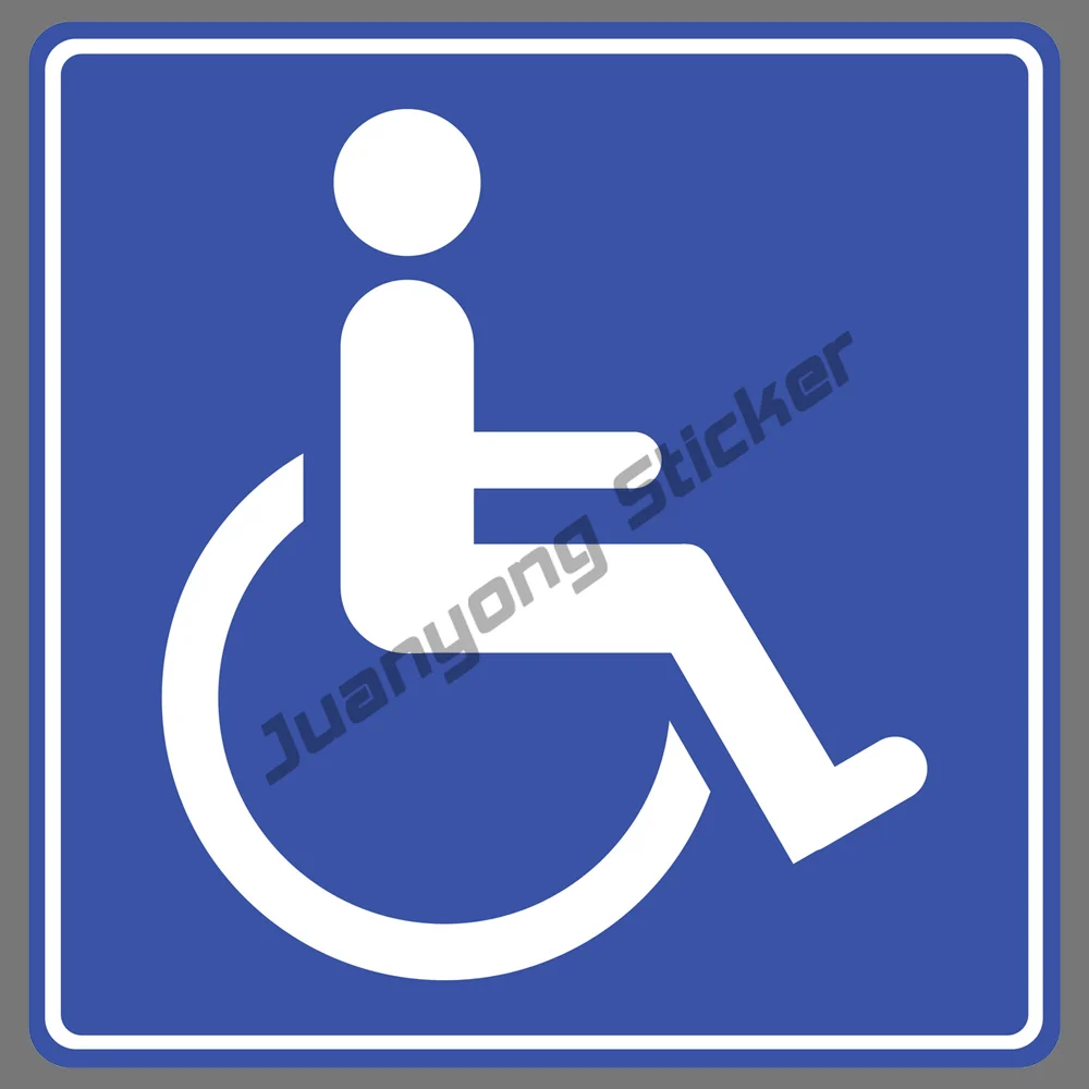 

Handicap Logo Parking Sign Table Wheelchair Car Window Decal Vinyl Stickers Styling Cover Scratches Accessories SUV Decoration