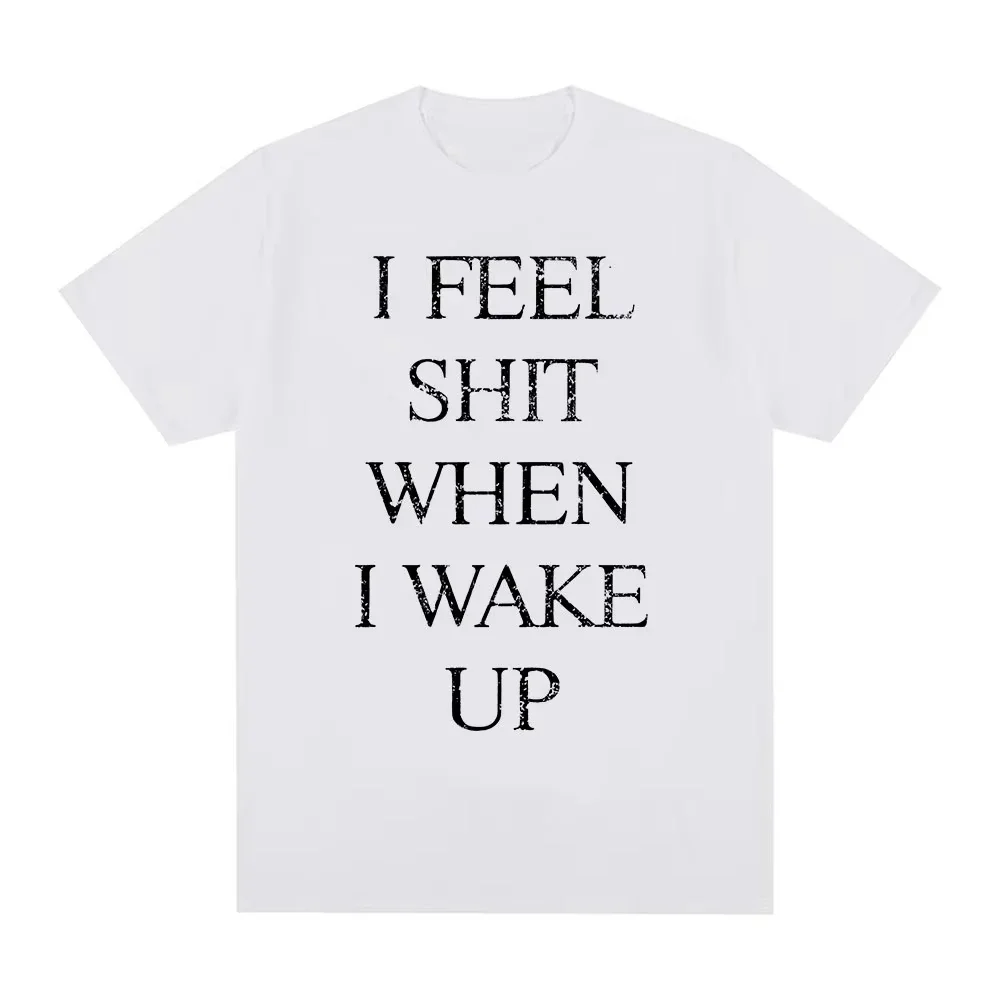 Camiseta Yungblud I Feel Shit When I Wake Up, ropa para hombre, camisetas de manga corta a la moda de Hip Hop, camiseta informal de algodón, ropa de calle