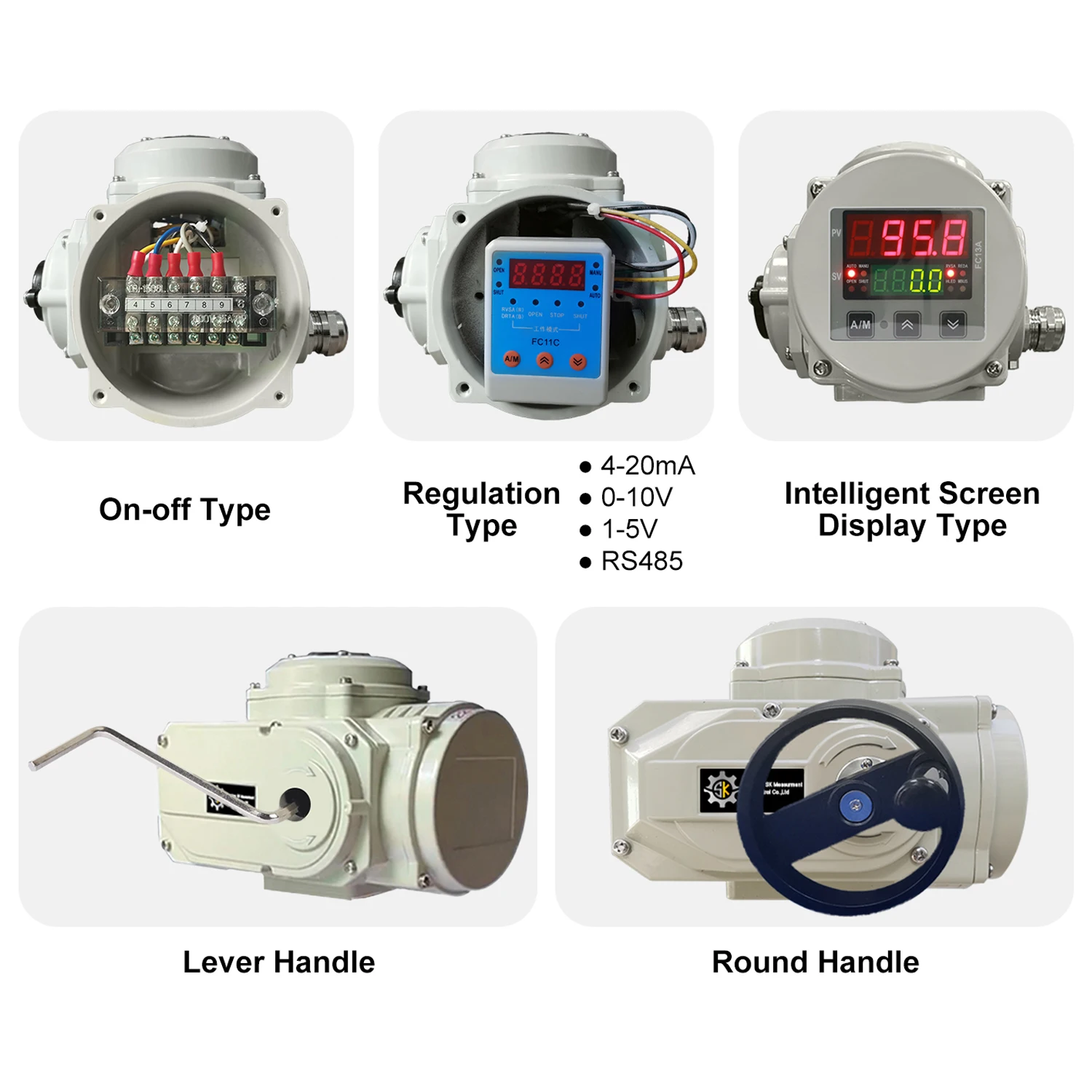 90 Degree Rotary regulation 24v 4-20mA dc motorized electric quarter turn rotary actuator for ball/butterfly valve