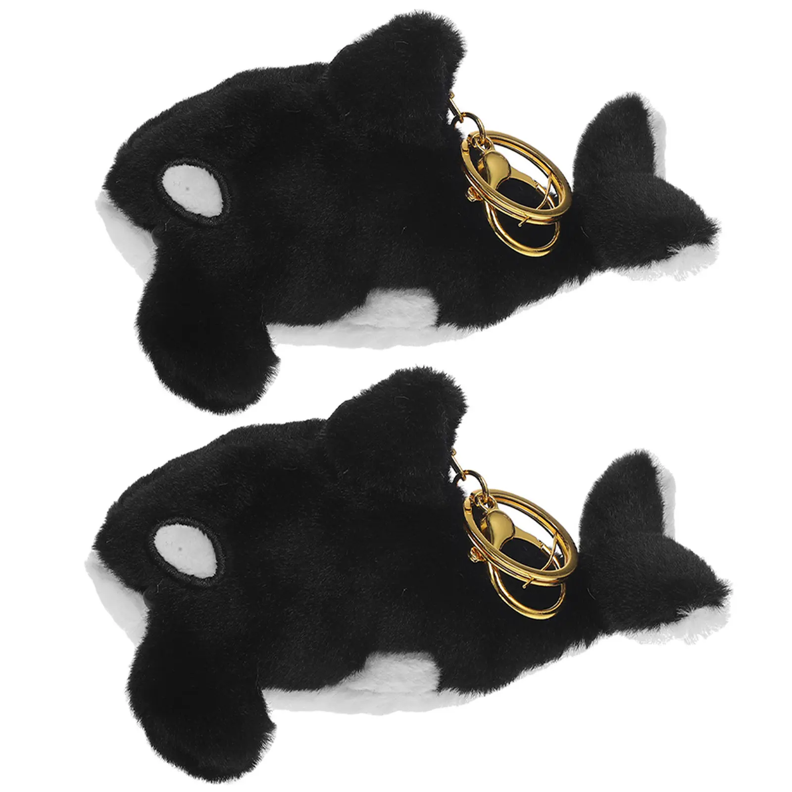 

2Pcs Keychain Cute Soft Whale Pendant Bag Backpack Hanging Charm Ocean Animal Accessories Toy Whale Stuffed Animal