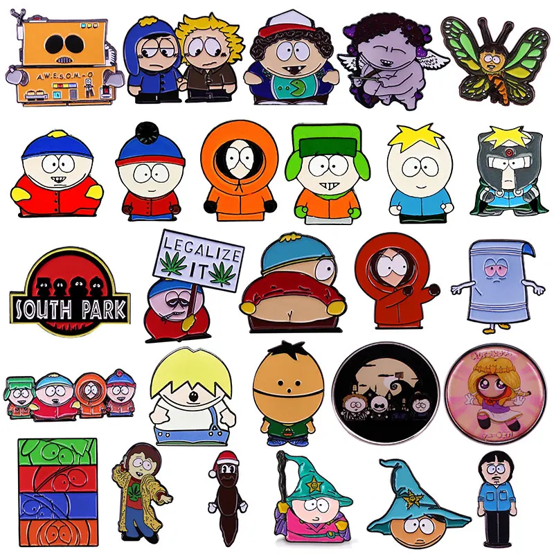 أوروبا الأطفال الكرتون أنيمي المينا دبابيس بروش معدني شارة مجوهرات الأزياء الملابس قبعة ظهره الإكسسوارات الهدايا