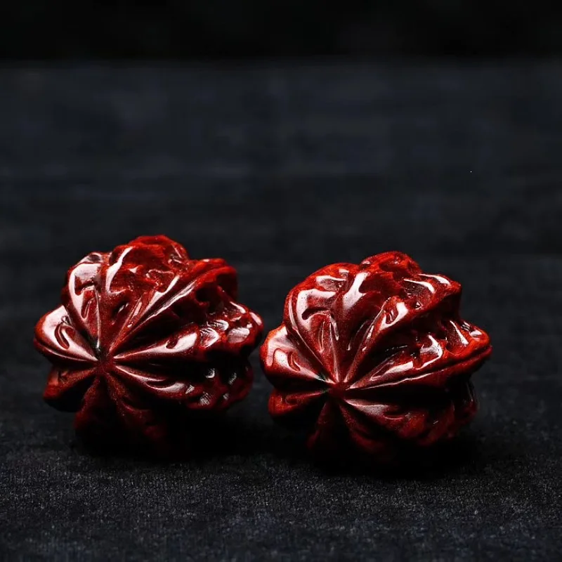 Small-leaf rosewood -held carving fitness  hand   solid wood ball