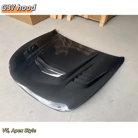 MRD G37 Carbon Hood Apex V5 For Infiniti Q37 G25 G35 Sedan Coupe 2007-2013 Engine Cover Hood Bonnet Cover