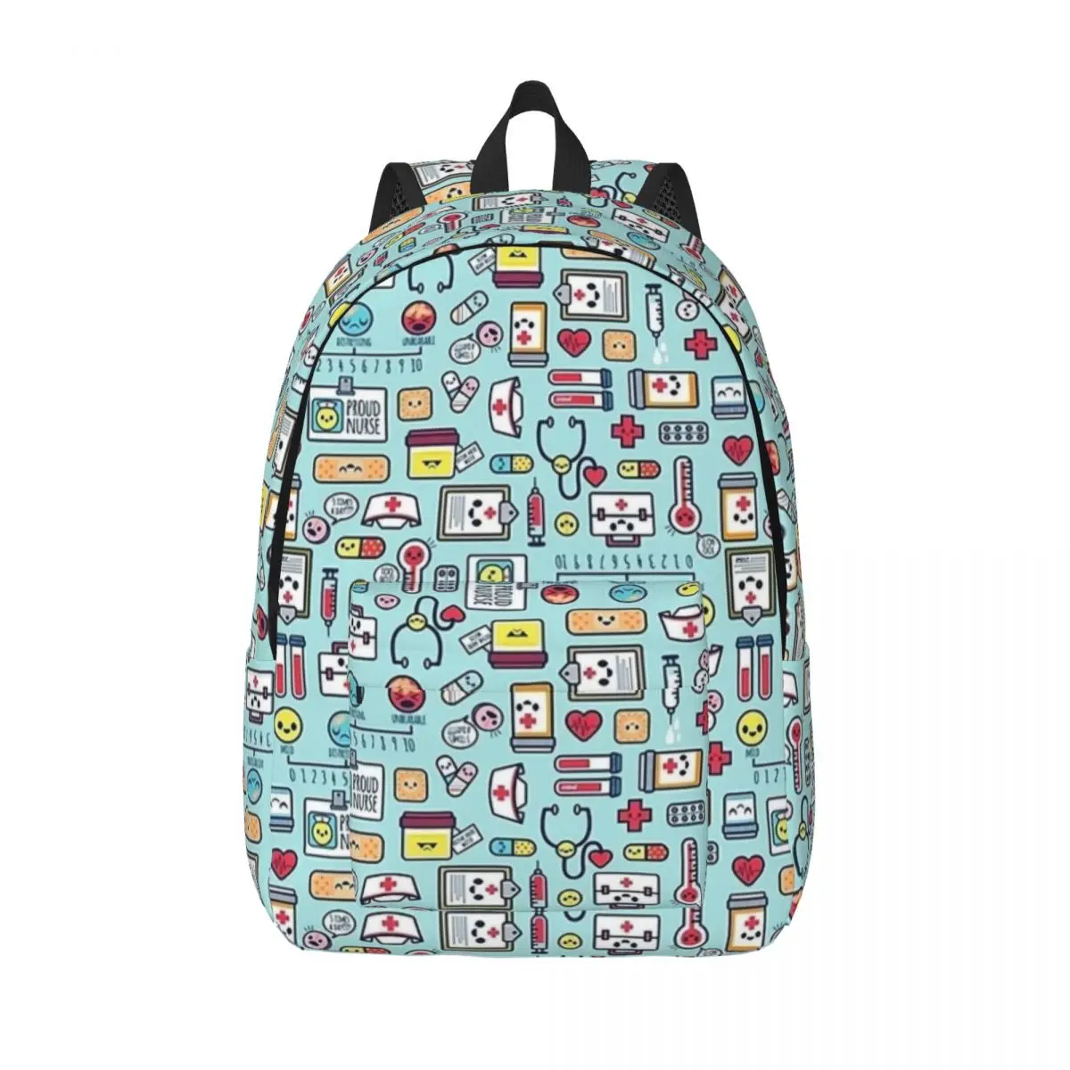 Proud To Be A Nurse Surface Pattern Design Nurse Medical for Men Women Student School Bookbag Daypack Middle High College Travel