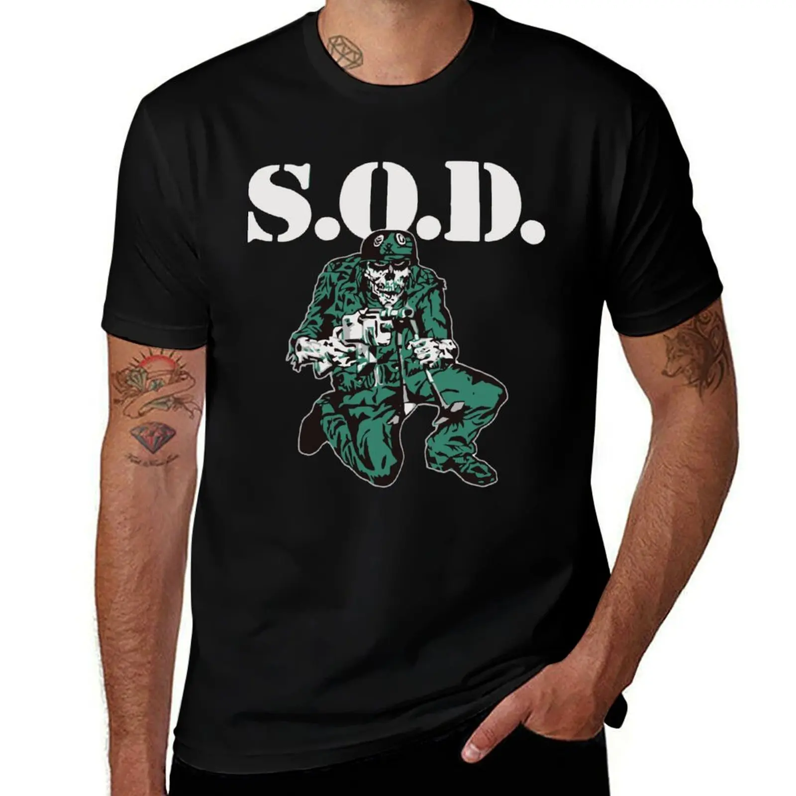 

United Forces S.O.D T-Shirt cotton t shirt pack man t shirts for men casual cotton tshirt 100% T-shirt