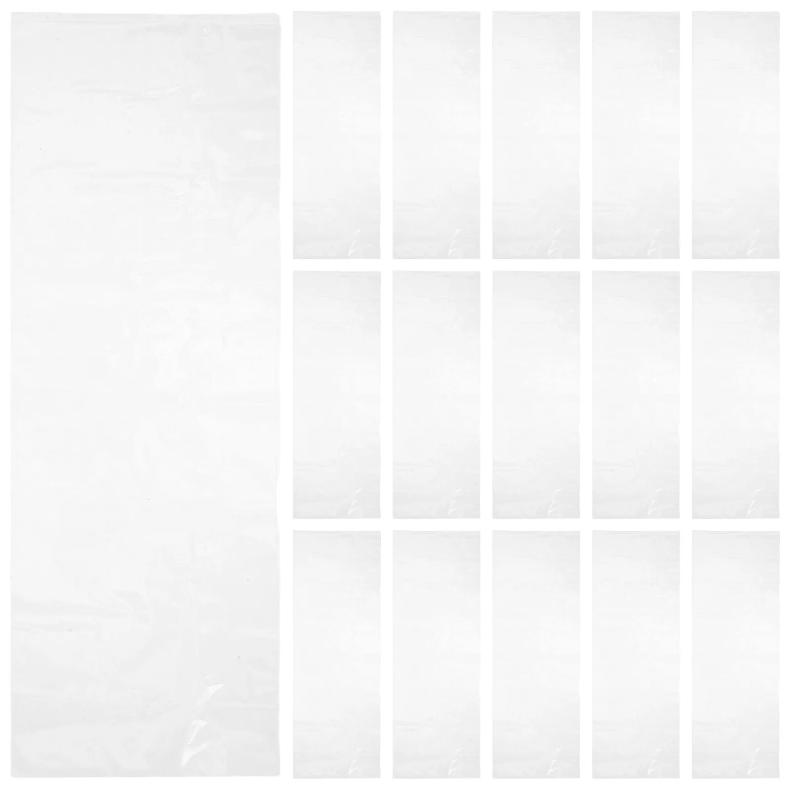 50Pcs Clear Heat Shrink Wrap Remote Control Covers Dustproof Protective Sleeve for TV Ac Remotes Rental Properties Elder Care