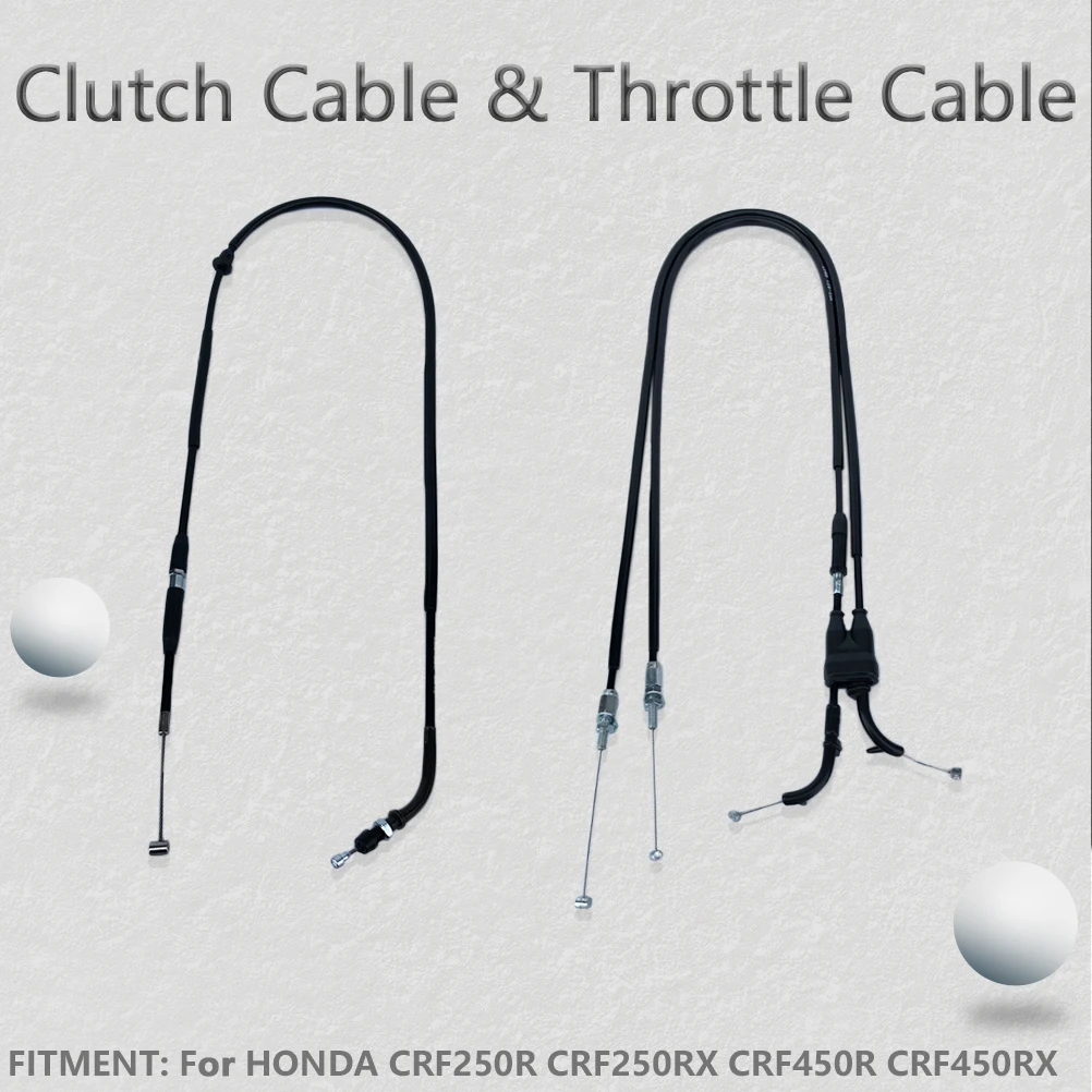 Motorcycle Lengthened Throttle Cable Accelerator Control Wire Clutch Line Brake Oil Pipeline For HONDA CRF250R CRF250RX CRF450R