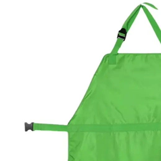 Water Resistant Thick Gardening Apron Sturdy Outdoor Mowing Wear With Adjustable Straps For Lawn Care Full Body Protection Green