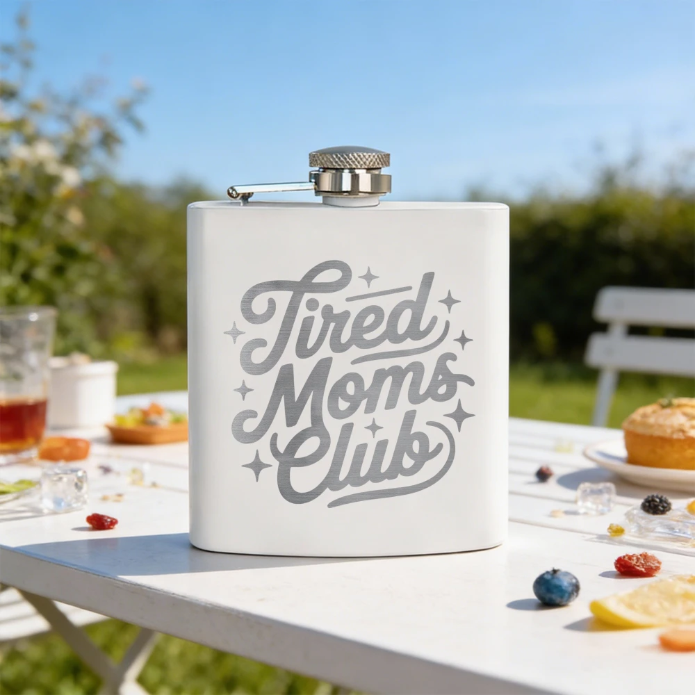 6oz Stainless Steel Laser Engraved Pocket Hip Flask, Gift from Son Daughter to Mom, Mother’s Day Birthday Thanksgiving Christmas