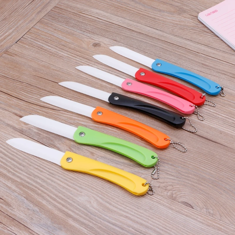 Compact Safety Paper Cutter Collapsible Utility Knife Ceramics for Student