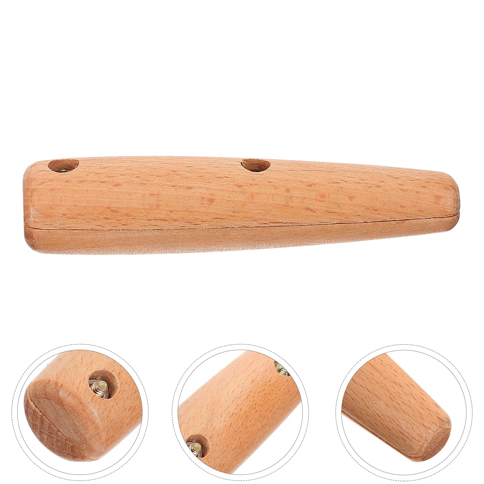 

1Set Anti-Scald Spatula Handle Solid Wood Replacement Wooden Grip Ergonomic Kitchen Utensils Safe Comfortable