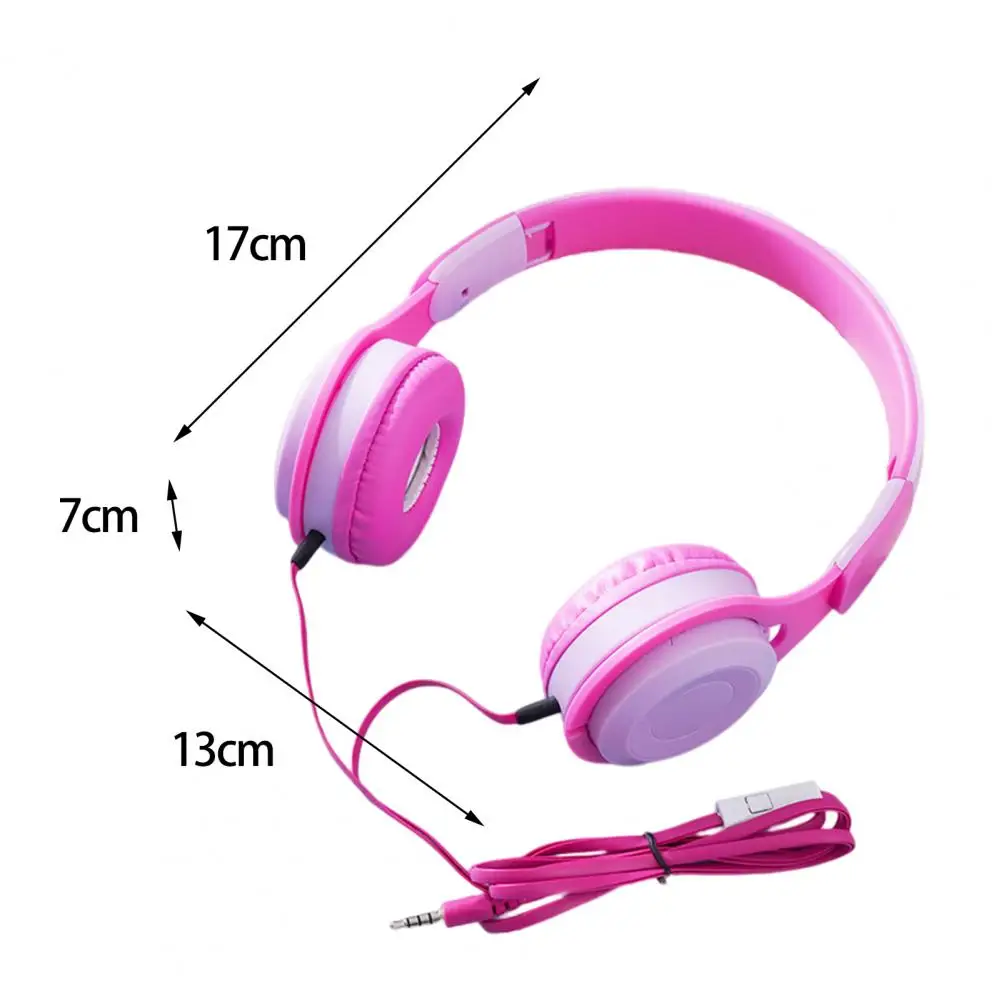 Convenient No Delay Folding Space-saving Wired Headset Ergonomic Design Multifunction Wired Earphone for Home