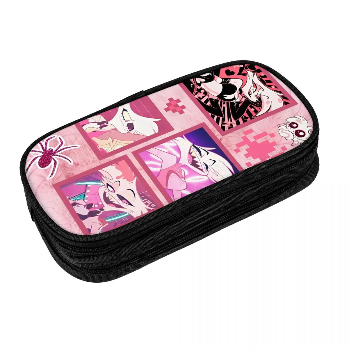 New Anime Helluva Boss Pencil Cases Pencilcases Pen Box for Girl Boy Large Storage Bag Students School Gift Stationery