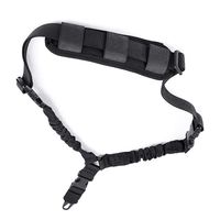 Tactical Sling Shooting With Shoulder Pad Adjustable one Point Bungee Airsoft Rifle Strapping Belt Hunting Hiking Accessories