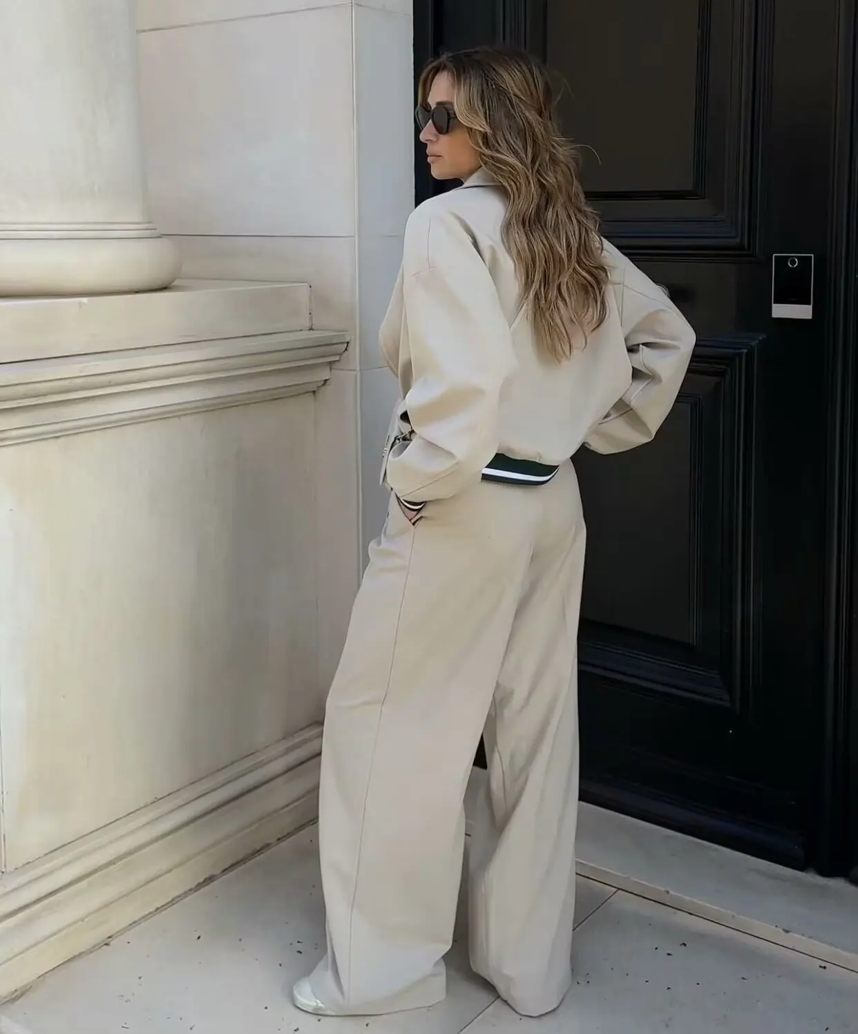 Abbigliamento donna transfrontaliero europeo e americano moda francese versatile orlo filettato giacca cappotto donna primavera e autunno