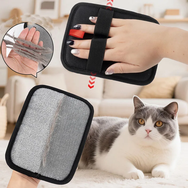 

Electrostatic Pet Hair Remover Glove Dog Accessories Black Fluff Remover Glove For Cats Dogs Wool Removal Glove Dog Supplies#RW2