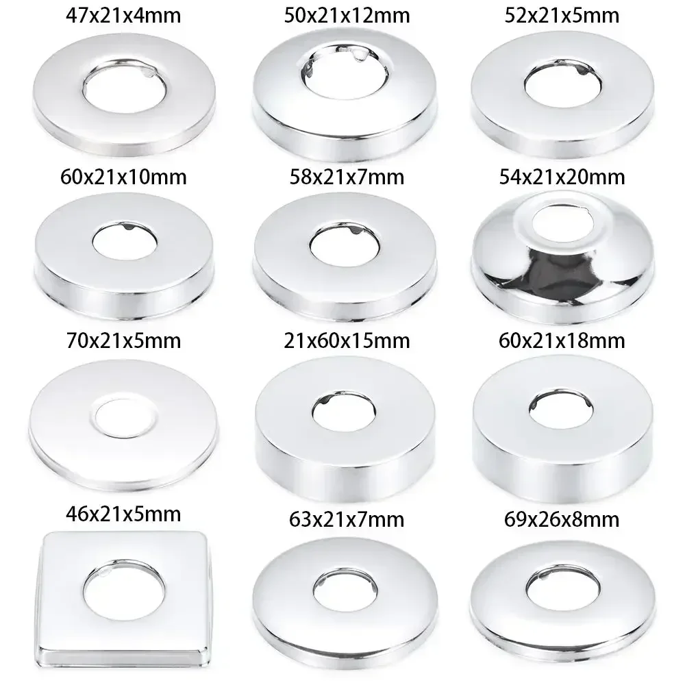 1 szt. Chromowana Osłona Dekoracyjna Kranu Ze Stali Nierdzewnej, Osłony Rur Ścienne, Kołnierz Ścienny, Osłona Dekoracyjna Kranu, Akcesoria do Kranów