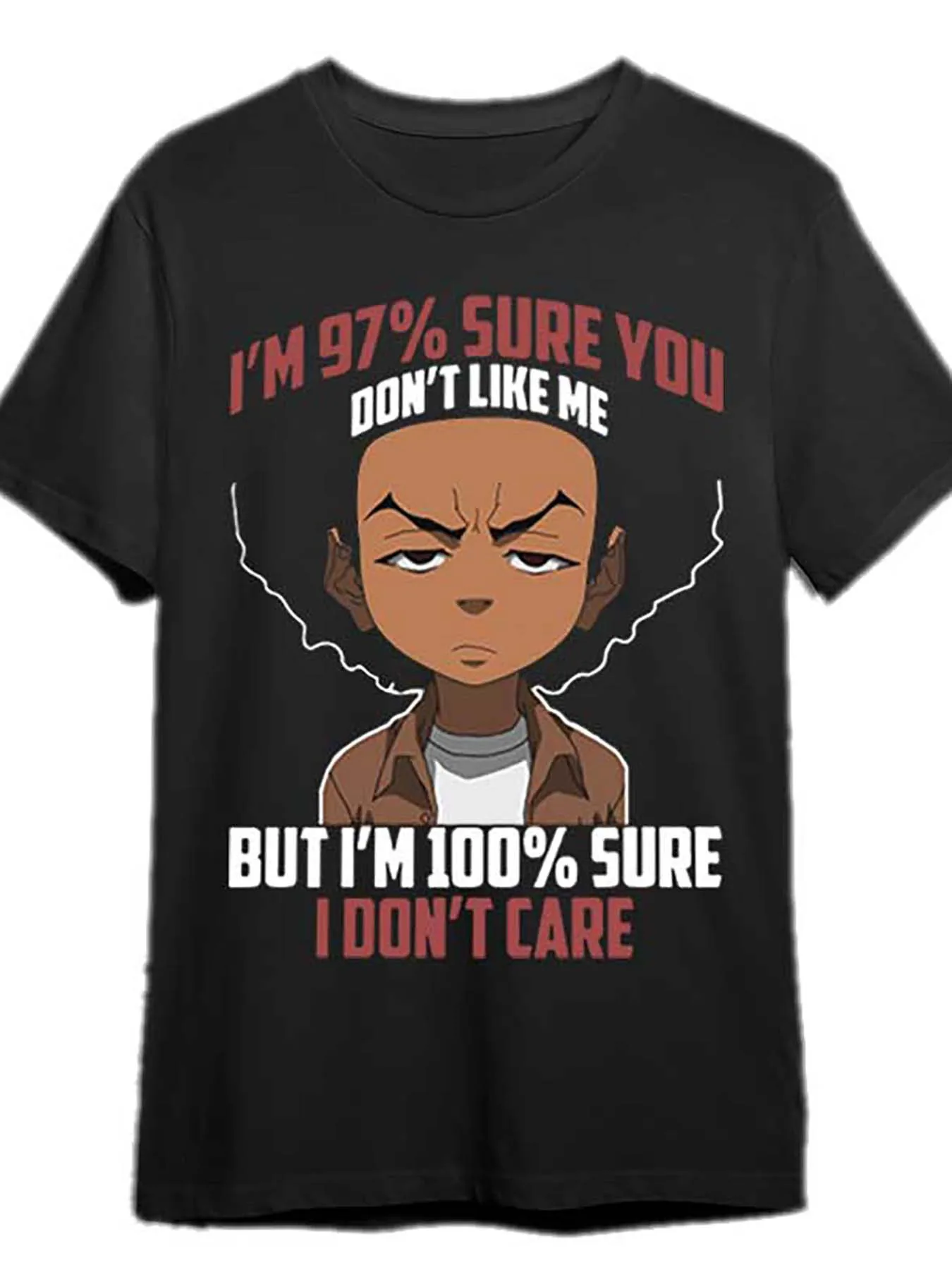 Boondocks T-shirt Men's short sleeve fun graphic T-shirt