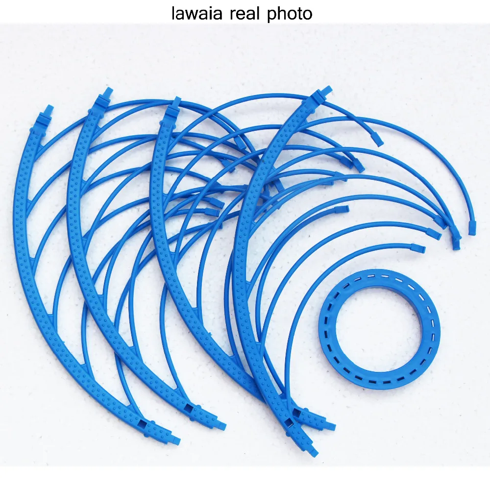 Lawaia 47cm Fishing Net Ring Plastic Fishing Ring Bule Ring Fishing Nets Rings Throwing Hand American Fishing Network