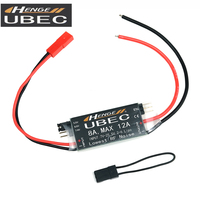 HENGE 8A UBEC Output 5V/6V/7.4V Max 12A Inport 7V-25.5V 2-6S Lipo Switch Mode BEC for RC Battery Boat Quadcopter Car Airplain